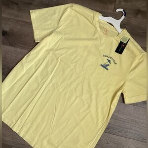 Margaritaville Men’s Yellow Tee Shirt NWT Size Large Jimmy Buffett
